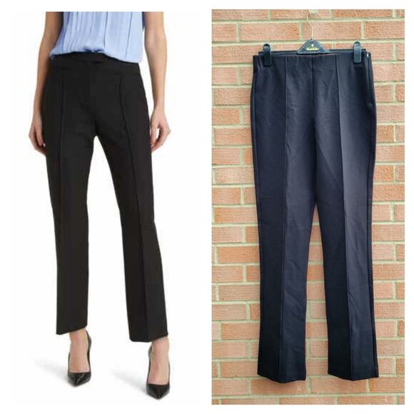 Hugo Boss Ponte Pintuck Pleat Trousers Ankle Zip size 10 - Picture 1 of 6